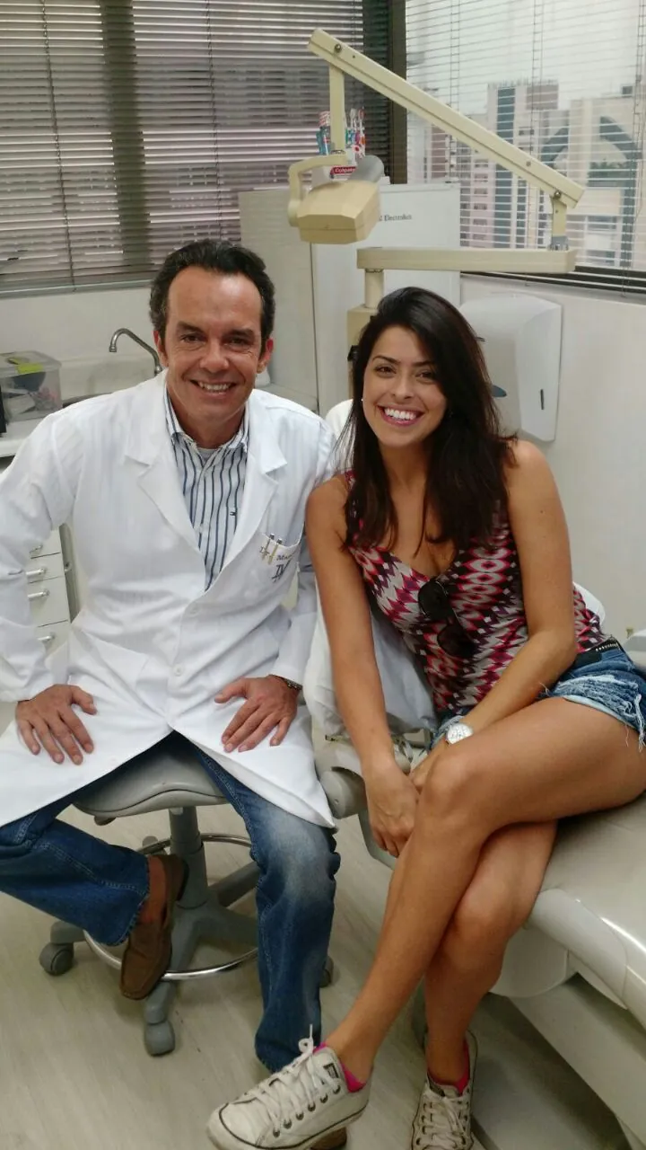 Dr. Marcelo Martins com paciente da televisão