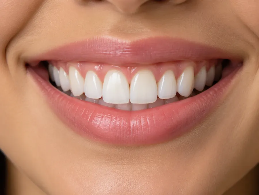Sorriso harmônico após correção do contorno gengival